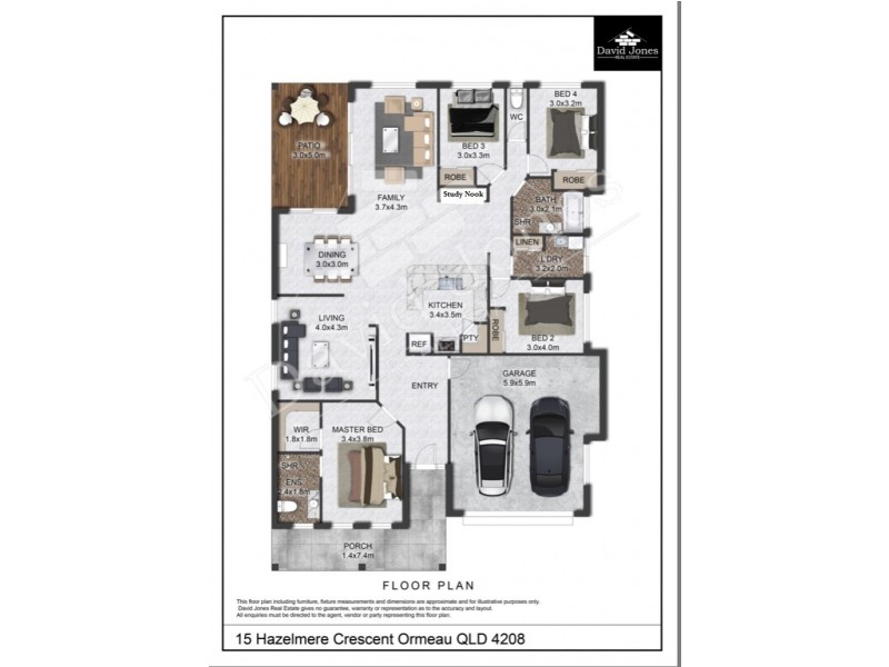 15 Hazelmere Crescent, Ormeau QLD 4208 Floorplan