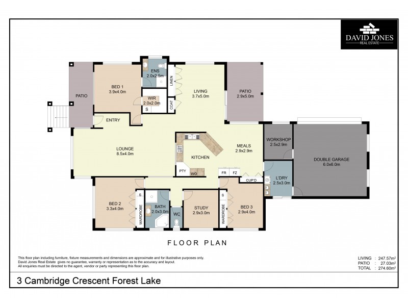 3 Cambridge Crescent, Forest Lake QLD 4078 Floorplan