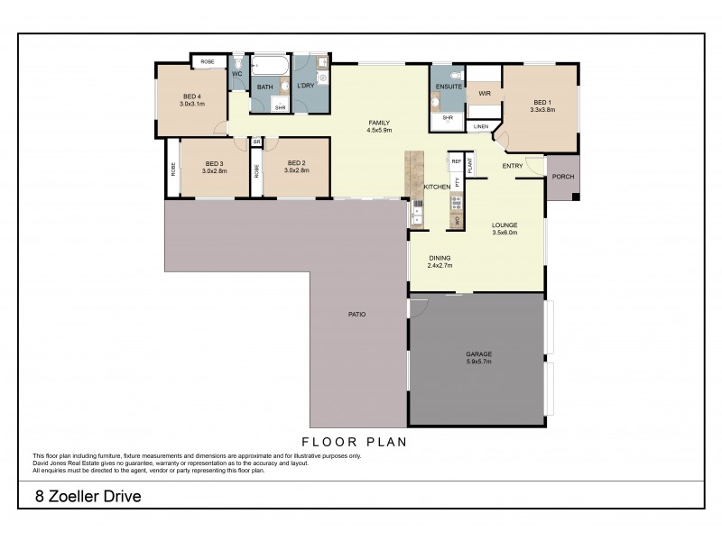 8 Zoeller Drive, Parkwood QLD 4214 Floorplan