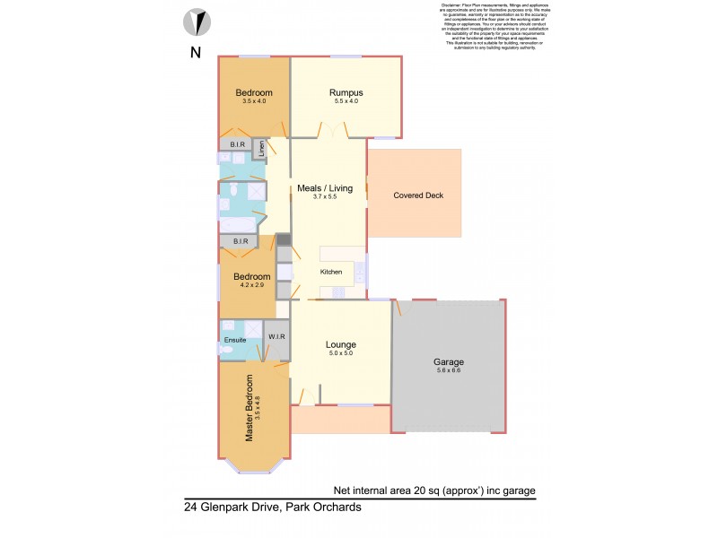 24 GLENPARK DRIVE, Wonga Park VIC 3115 Floorplan