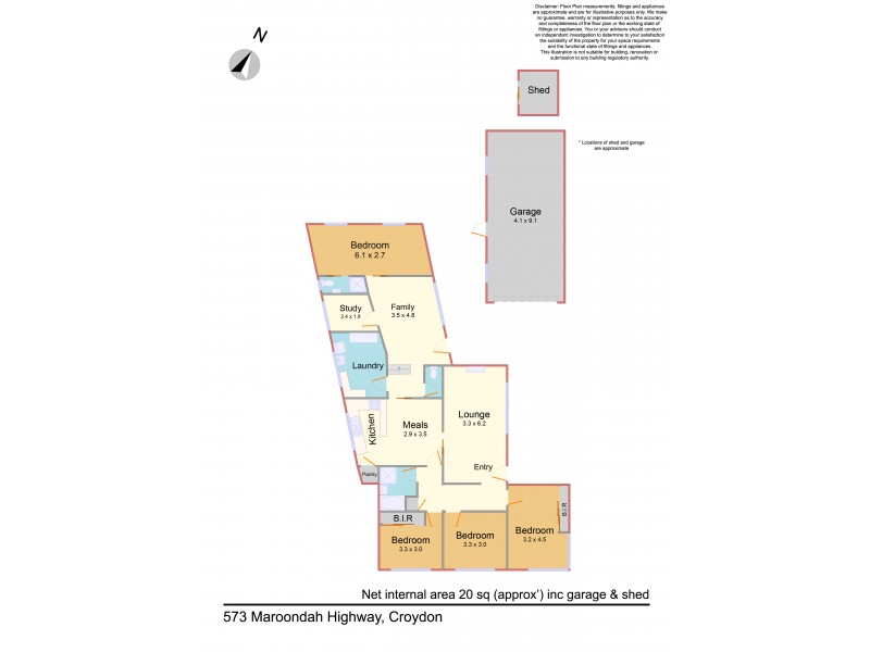 573 Maroondah Highway, Croydon VIC 3136 Floorplan