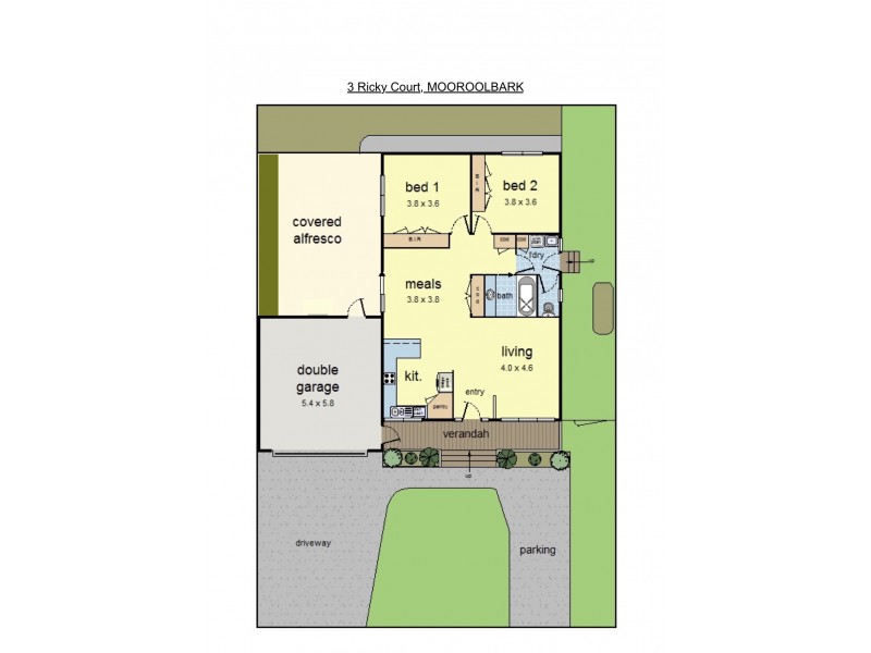 3 Ricky Court, Mooroolbark VIC 3138 Floorplan