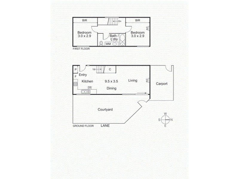 13/16 Goodwood Street, Richmond VIC 3121 Floorplan
