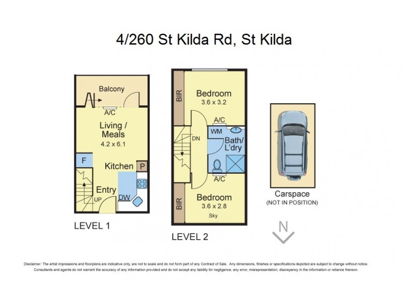 4/260 St Kilda Rd, St Kilda VIC 3182 Floorplan