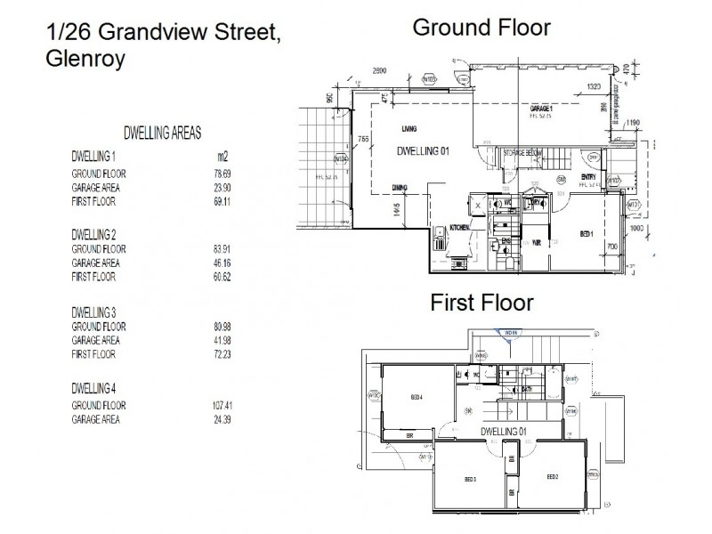 1/26 Grandview St, Glenroy VIC 3046 Floorplan