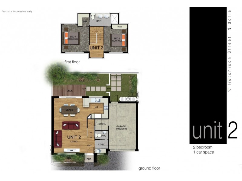 2/6 Hutchison Street, Niddrie VIC 3042 Floorplan