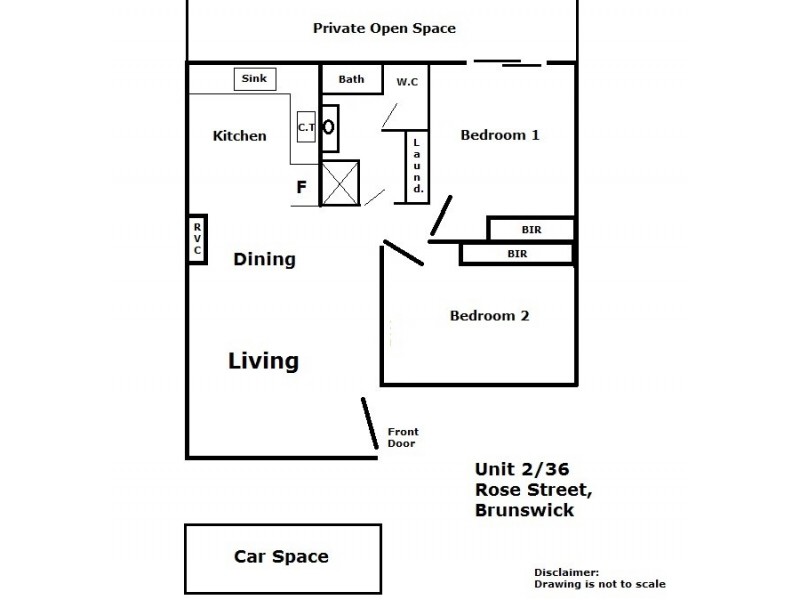 2/36 Rose, Brunswick VIC 3056 Floorplan