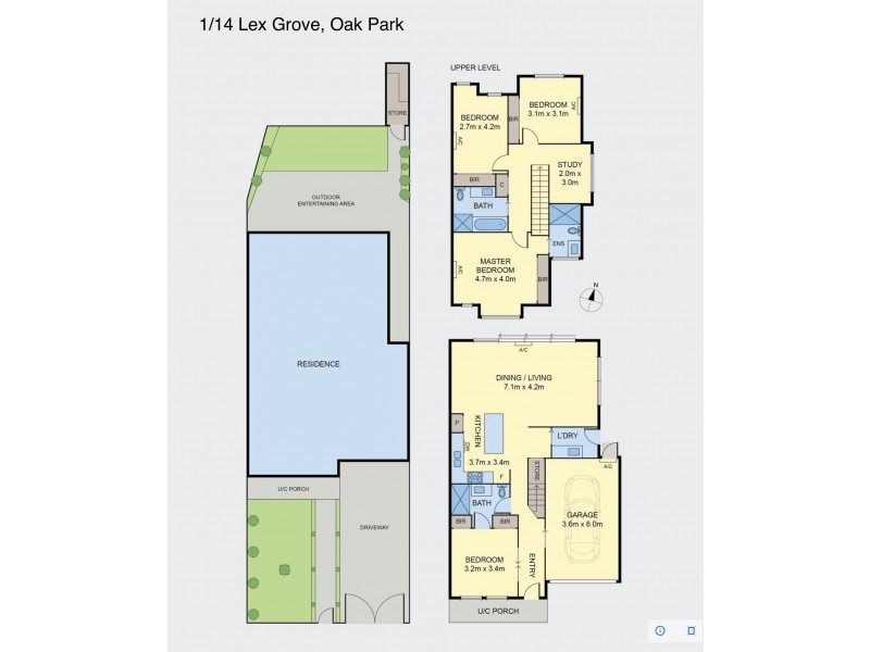 1/14 Lex Grove, Oak Park VIC 3046 Floorplan