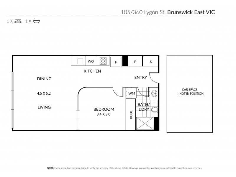 105/360 Lygon Street, Brunswick East VIC 3057 Floorplan