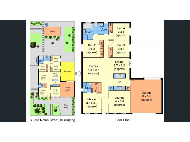 6 Lord Nolan Street, Kurunjang VIC 3337 Floorplan