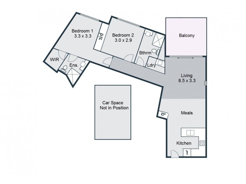407/15 Pascoe Street, Pascoe Vale VIC 3044 Floorplan