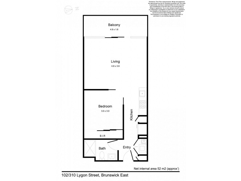 102/310 Lygon Street, Brunswick VIC 3056 Floorplan