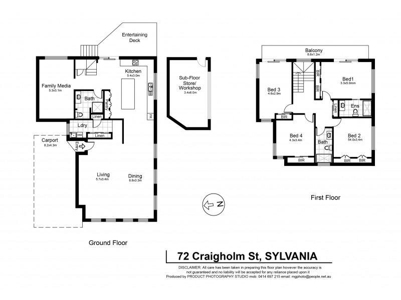 72 Craigholm Street, Sylvania NSW 2224 Floorplan