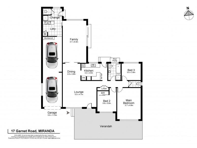 17 Garnet Road, Miranda NSW 2228 Floorplan