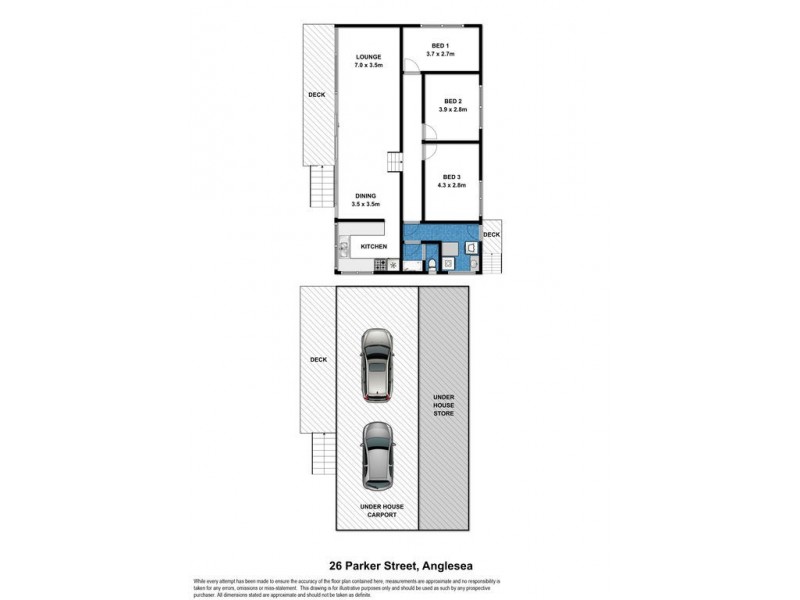 26 Parker Street, Anglesea VIC 3230 Floorplan