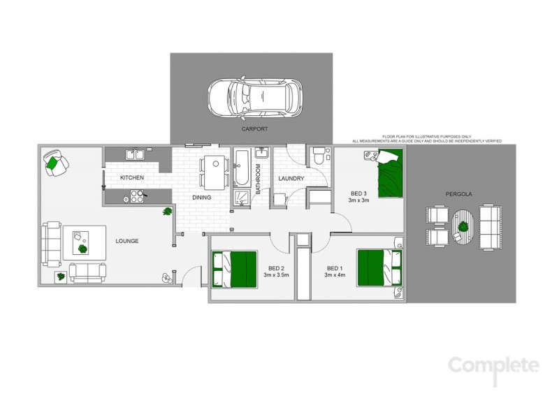 36 MEMORIAL DRIVE, Naracoorte SA 5271 Floorplan