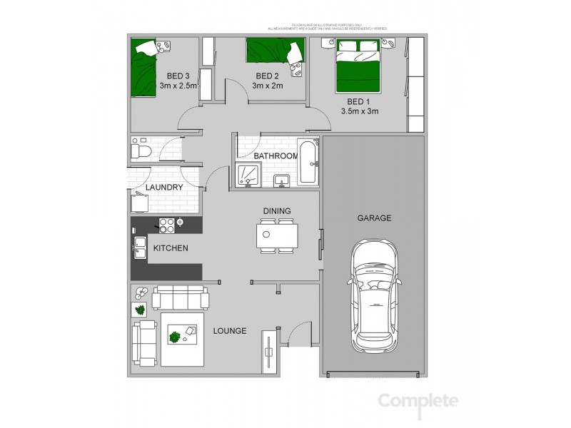1/13 BRIGALOW CRESCENT, Mount Gambier SA 5290 Floorplan