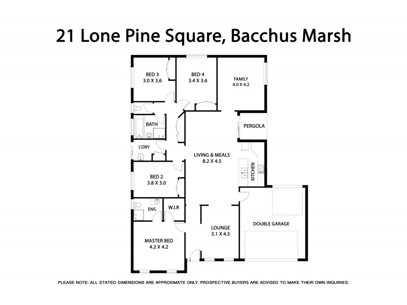 21 Lone Pine Square, Bacchus Marsh VIC 3340 Floorplan