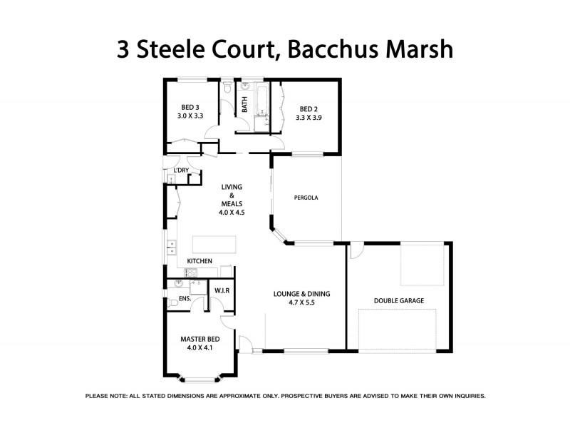 3 Steele Court, Bacchus Marsh VIC 3340 Floorplan