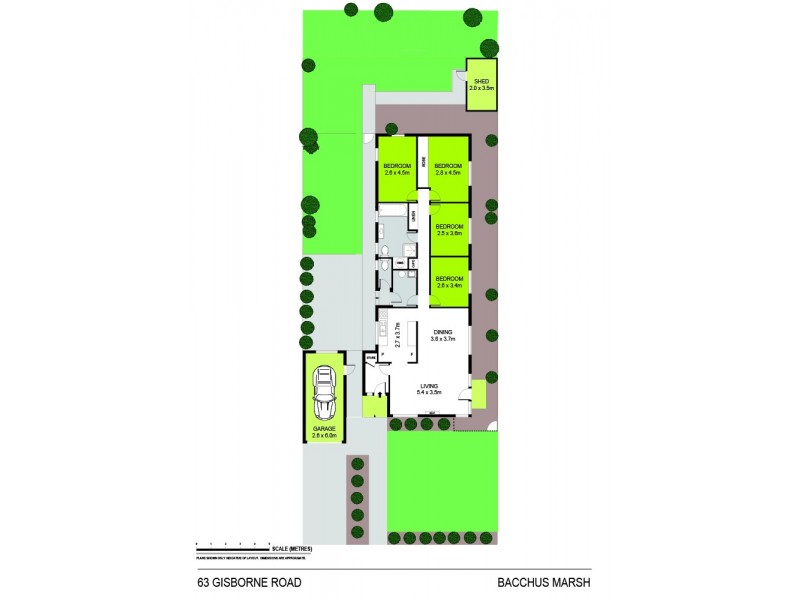 63 Gisborne Road, Bacchus Marsh VIC 3340 Floorplan