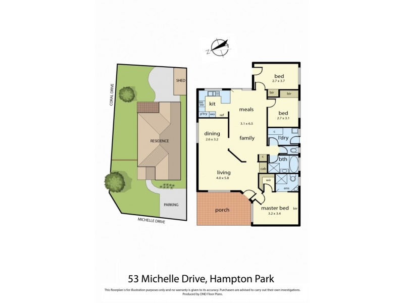 53 Michelle Drive, Hampton Park VIC 3976 Floorplan