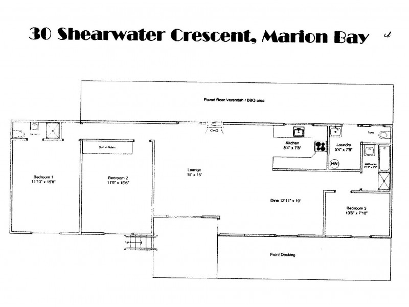 30 Shearwater Cresent, Marion Bay SA 5575 Floorplan