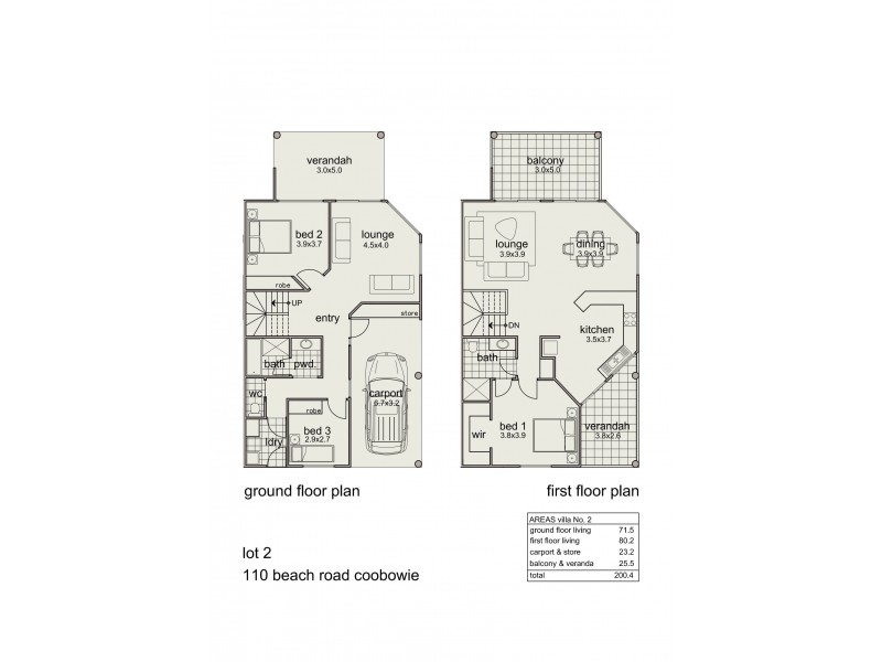 2/Lot 21, 110 Beach Road, Coobowie SA 5583 Floorplan
