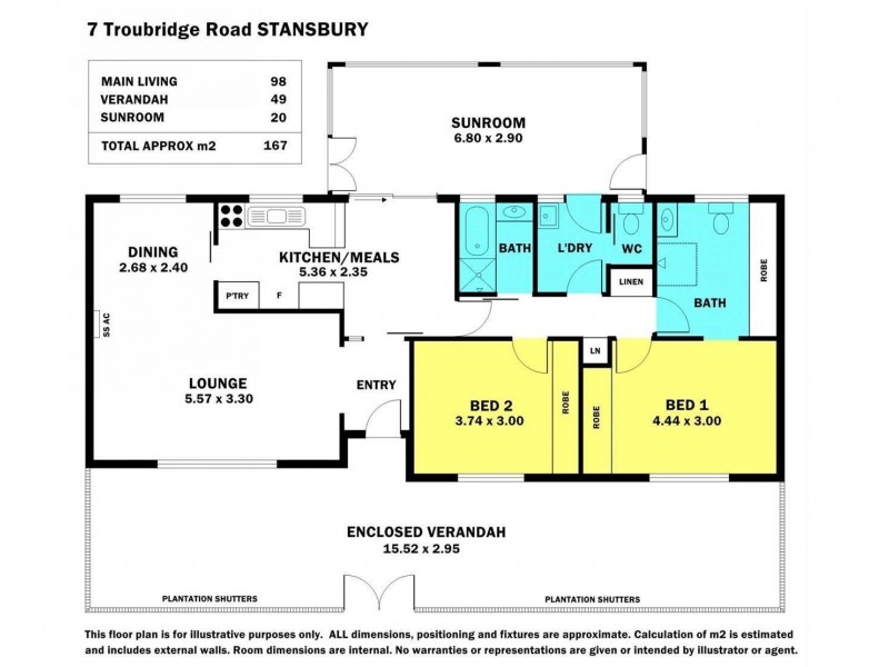 7 Troubridge Road, Stansbury SA 5582 Floorplan