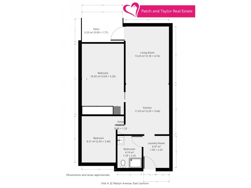 4/12 Marlyn Avenue, East Lismore NSW 2480 Floorplan