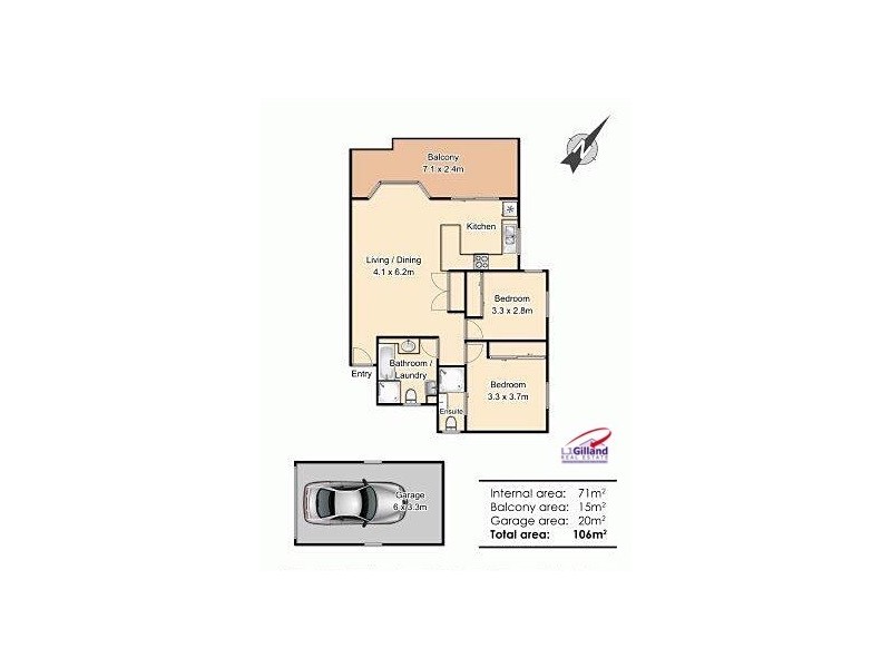 2/7 Cameron Street, Nundah QLD 4012 Floorplan