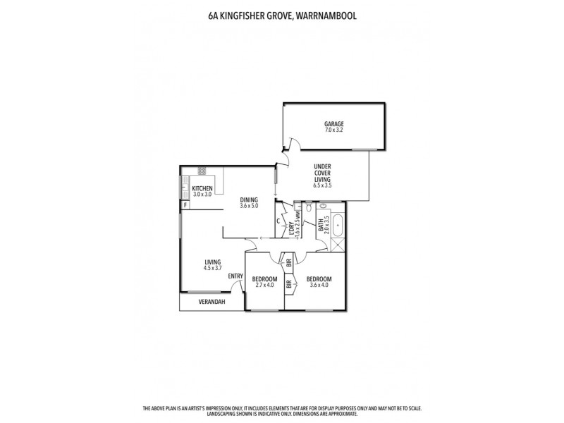 6a Kingfisher Grove, Warrnambool VIC 3280 Floorplan