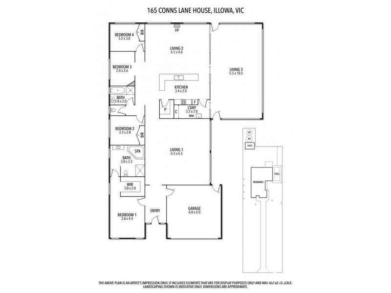 165 Conns Lane, Illowa VIC 3282 Floorplan