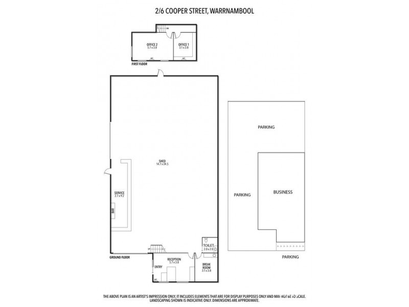 2/6 Cooper Street, Warrnambool VIC 3280 Floorplan