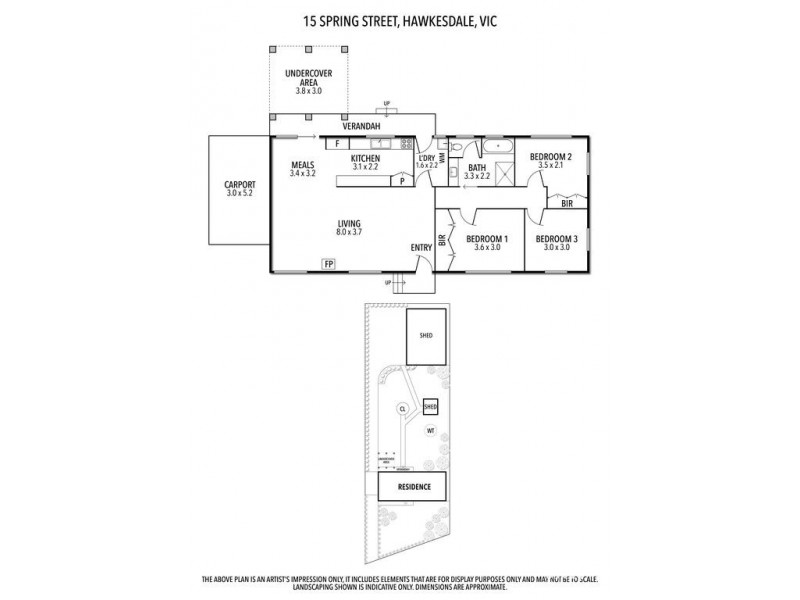 15 Spring Street, Hawkesdale VIC 3287 Floorplan