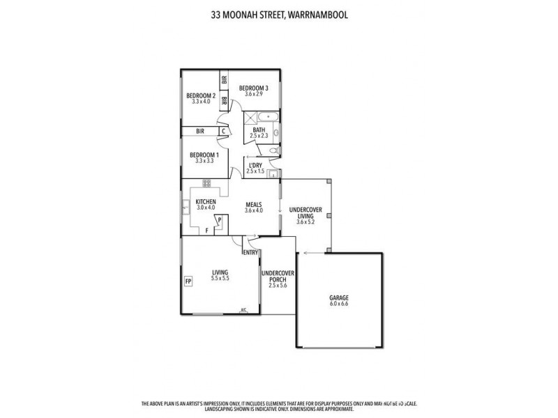 33 Moonah Street, Warrnambool VIC 3280 Floorplan