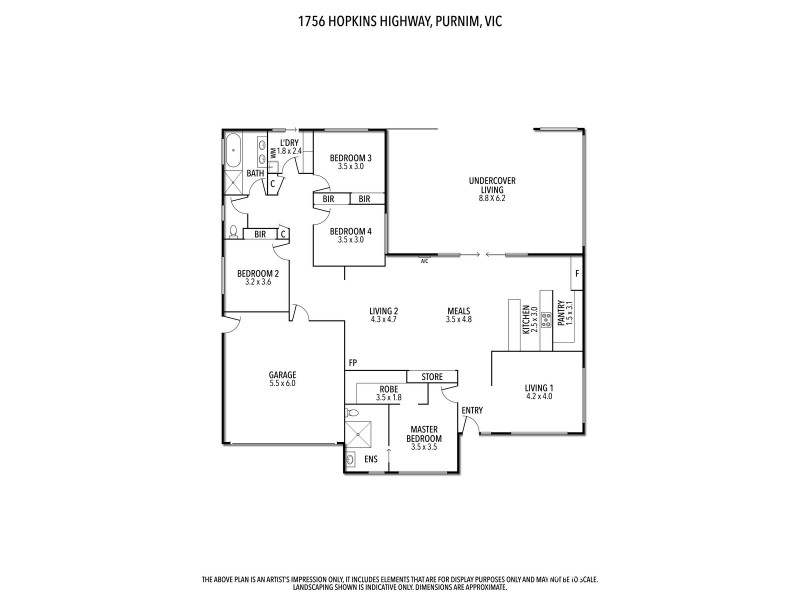 1756 Hopkins Highway, Purnim VIC 3278 Floorplan