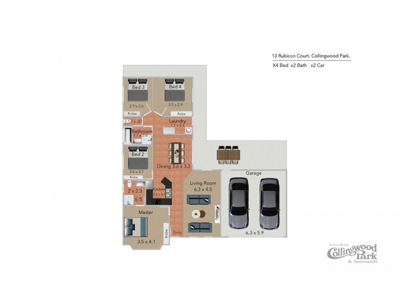 13 Rubicon Court, Collingwood Park QLD 4301 Floorplan