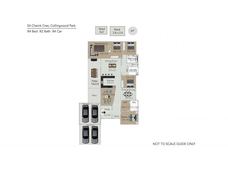 54 Cheihk Crescent, Collingwood Park QLD 4301 Floorplan