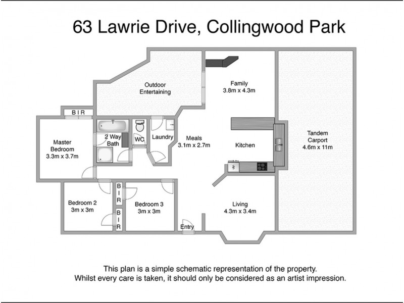 63 LAWRIE DRIVE, Collingwood Park QLD 4301 Floorplan