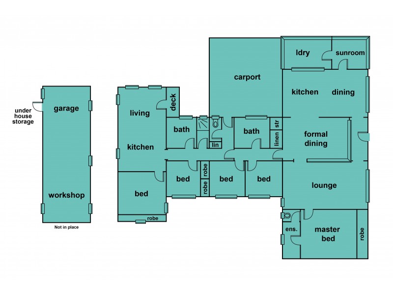 302 Lylia Avenue, Mount Clear VIC 3350 Floorplan