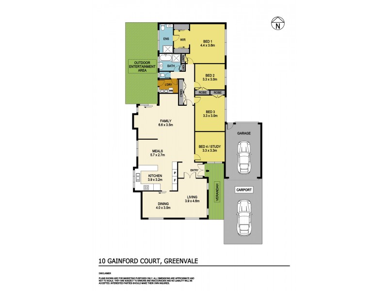 10 Gainford Court, Greenvale VIC 3059 Floorplan