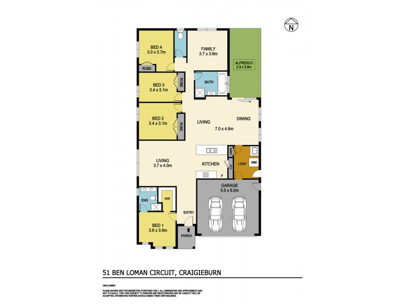 51 Ben Loman Circuit, Craigieburn VIC 3064 Floorplan