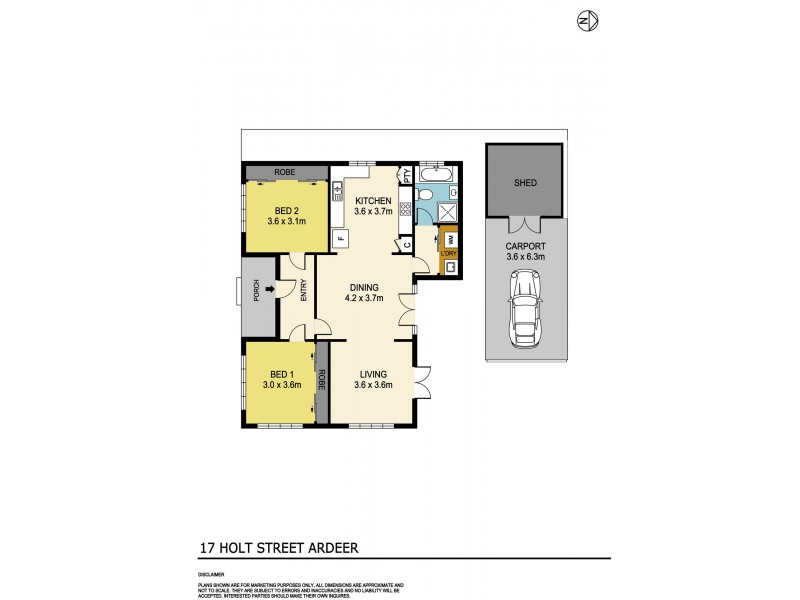 17 Holt Street, Ardeer VIC 3022 Floorplan