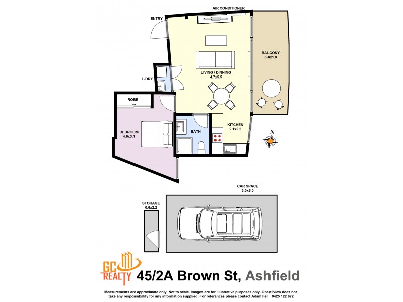 45/2A Brown Street, Ashfield NSW 2131 Floorplan