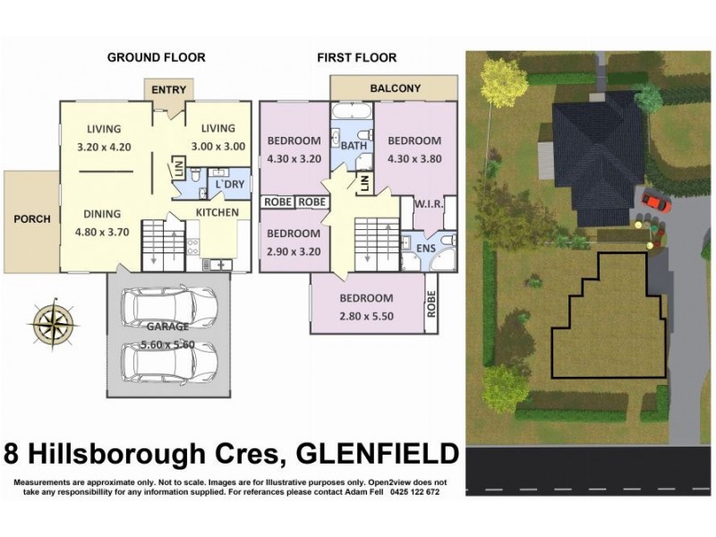 8 Hillsborough Crescent, Glenfield NSW 2167 Floorplan