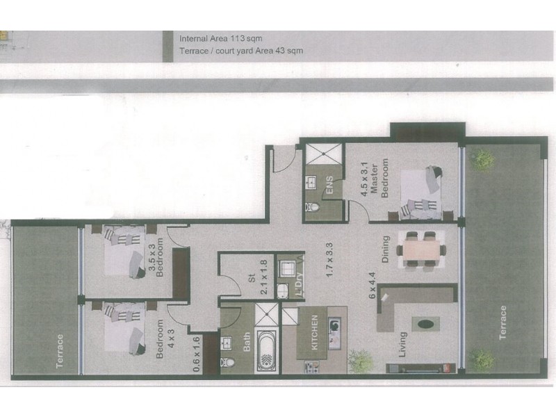 53/45 Bonar Street, Arncliffe NSW 2205 Floorplan