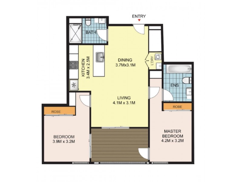 304/4 Banilung Street, Rosebery NSW 2018 Floorplan