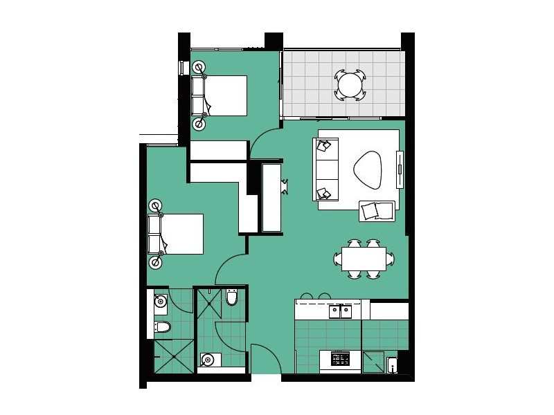 1106/46 Savona Drive, Wentworth Point NSW 2127 Floorplan