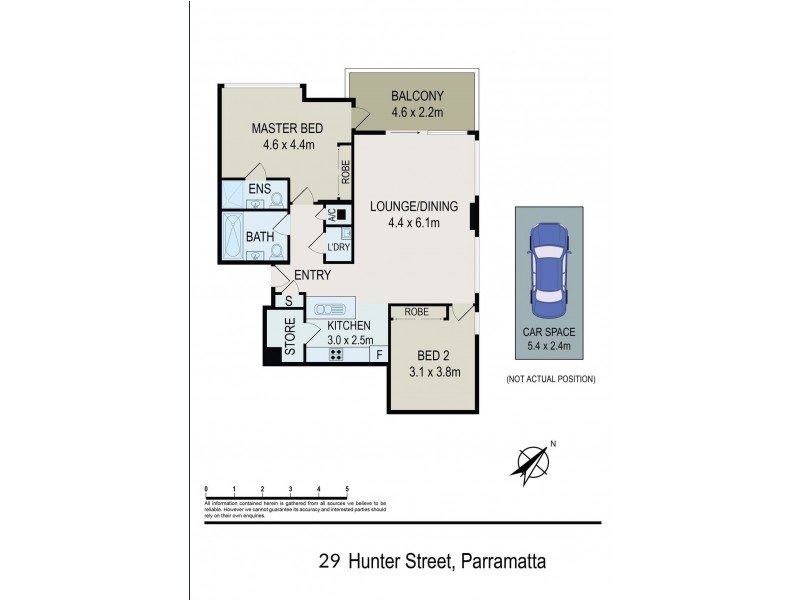 1907/29 Hunter Street, Parramatta NSW 2150 Floorplan