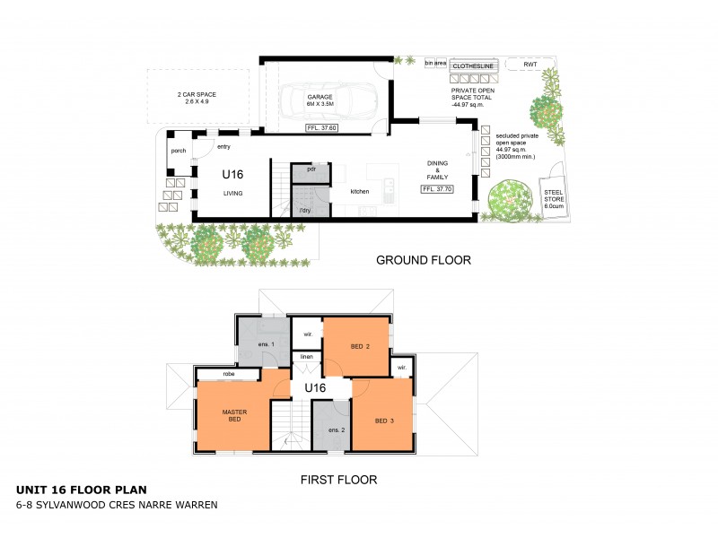 8/6 Sylvanwood Crescent, Narre Warren VIC 3805 Floorplan